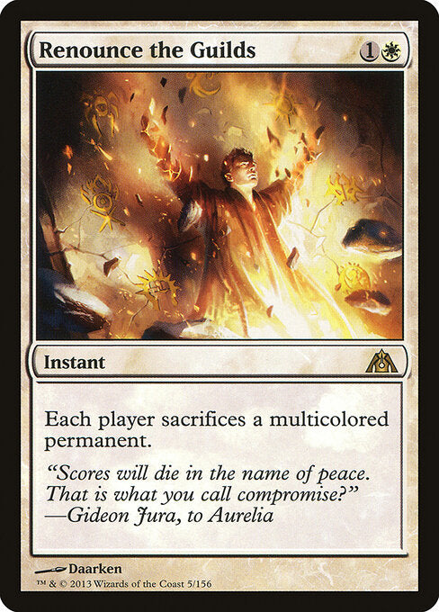 Renounce the Guilds Dragon's Maze Magic: The Gathering card image