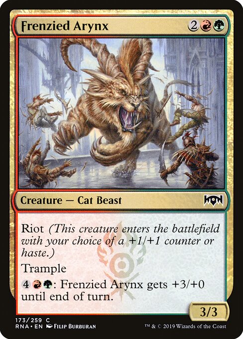 Frenzied Arynx Ravnica Allegiance Magic: The Gathering card image