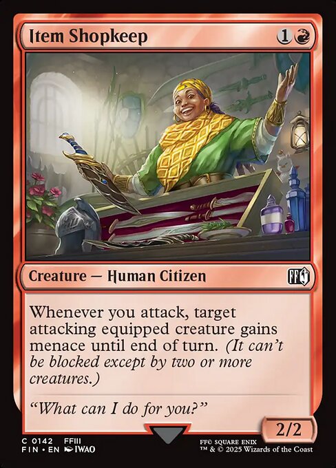 Item Shopkeep - Final Fantasy #142 Magic: The Gathering card image