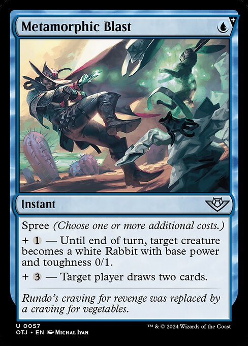 Metamorphic Blast - Outlaws of Thunder Junction #57 Magic: The Gathering card image