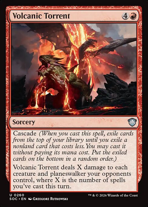 Volcanic Torrent Secrets of Strixhaven Commander Magic: The Gathering card image