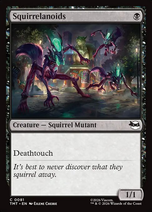 Squirrelanoids Teenage Mutant Ninja Turtles Magic: The Gathering card image