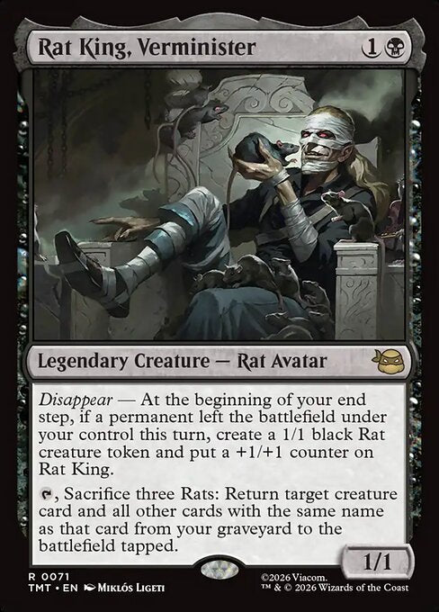 Rat King, Verminister Teenage Mutant Ninja Turtles Magic: The Gathering card image