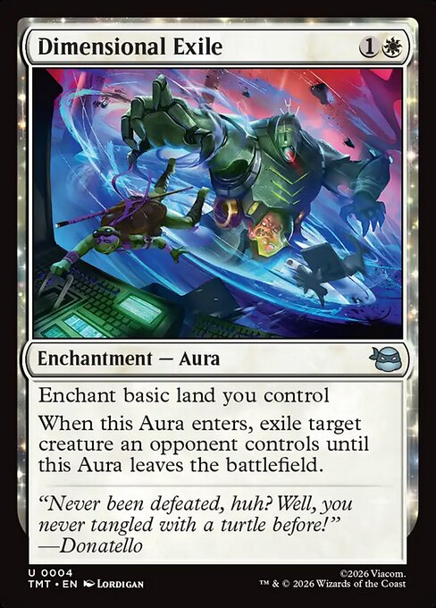 Dimensional Exile Teenage Mutant Ninja Turtles Magic: The Gathering card image