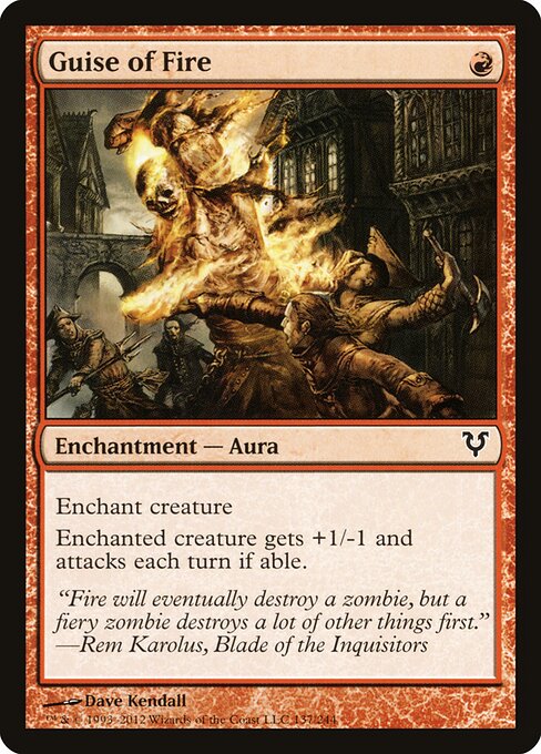 Guise of Fire Avacyn Restored Magic: The Gathering card image