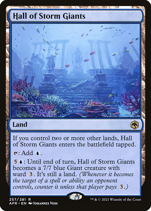 Hall of Storm Giants - Adventures in the Forgotten Realms #257 Magic: The Gathering card image