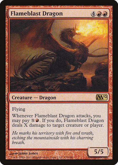 Flameblast Dragon Magic 2012 Magic: The Gathering card image