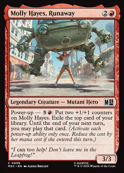 Molly Hayes, Runaway Marvel Super Heroes Commander Magic: The Gathering card image