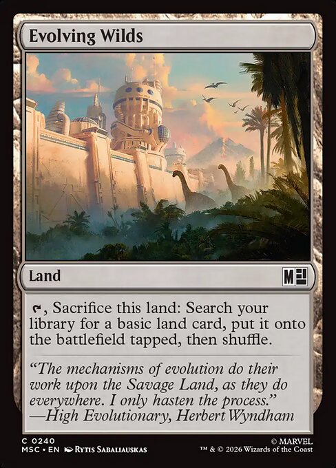 Evolving Wilds Marvel Super Heroes Commander Magic: The Gathering card image