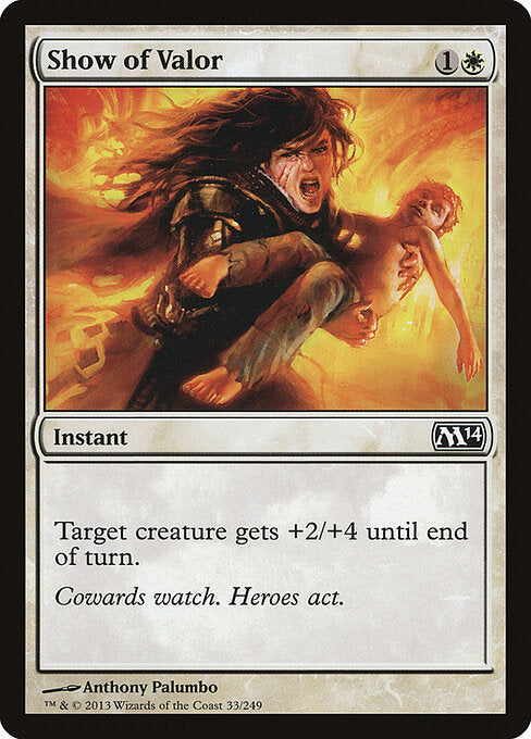Show of Valor Magic 2014 Magic: The Gathering card image