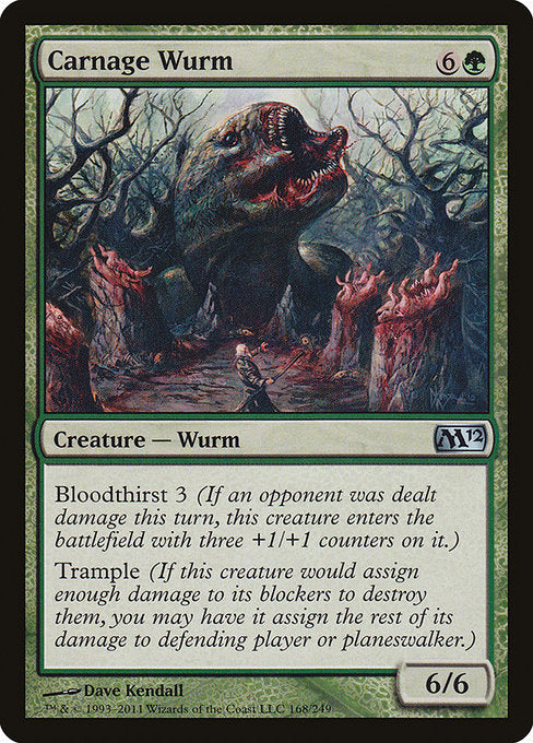 Carnage Wurm - Magic 2012 #168