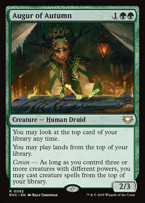 Augur of Autumn Edge of Eternities Commander Magic: The Gathering card image