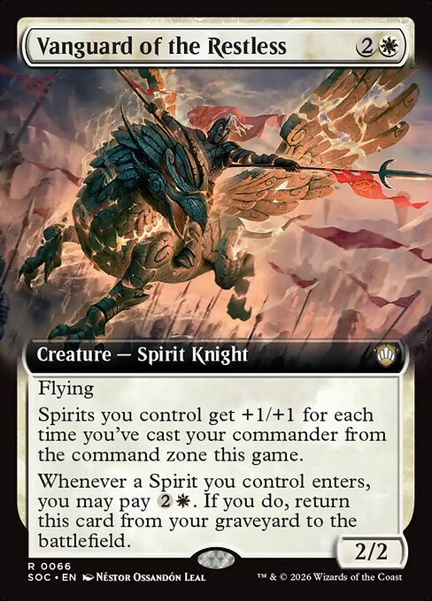 Vanguard of the Restless Secrets of Strixhaven Commander Magic: The Gathering card image
