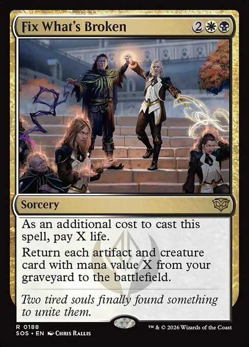 Fix What's Broken - Secrets of Strixhaven #188 Magic: The Gathering card image