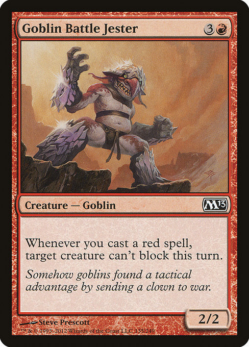 Goblin Battle Jester - Magic 2013 #135 Magic: The Gathering card image
