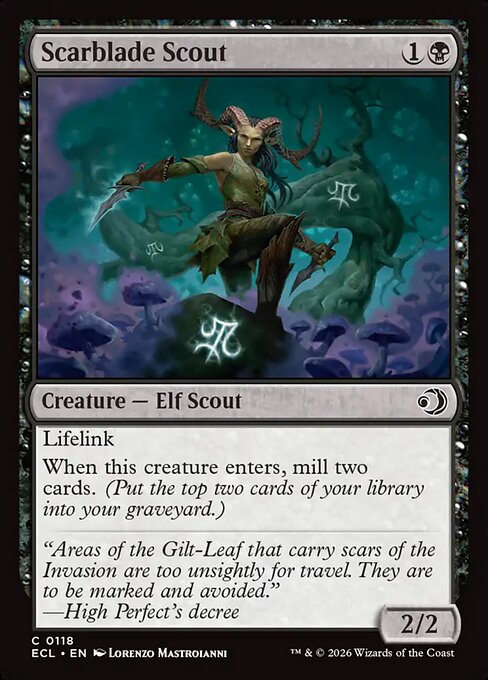 Scarblade Scout - Lorwyn Eclipsed #118 Magic: The Gathering card image