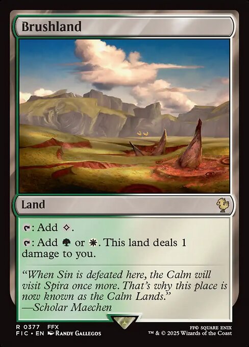 Brushland Final Fantasy Commander Magic: The Gathering card image