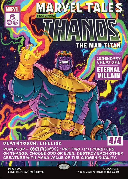 Thanos, the Mad Titan Marvel Super Heroes Magic: The Gathering card image