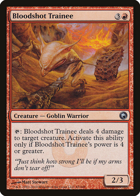 Bloodshot Trainee Scars of Mirrodin Magic: The Gathering card image