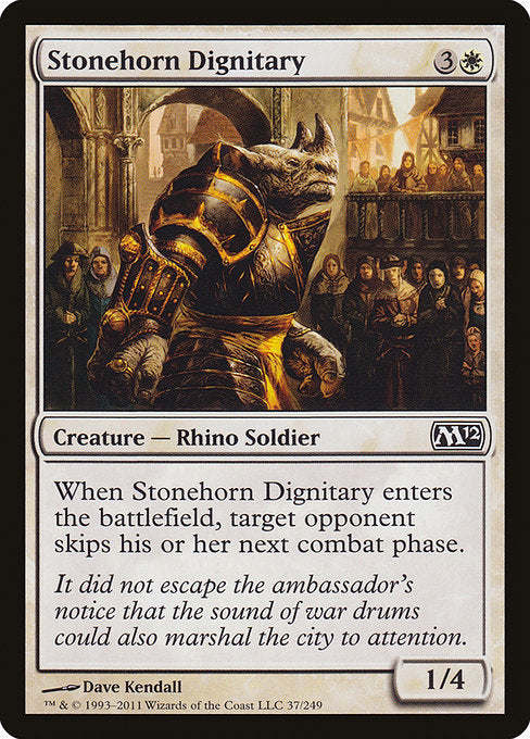 Stonehorn Dignitary - Magic 2012 #37 Magic: The Gathering card image