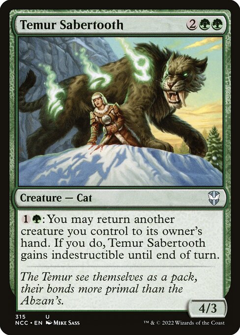 Temur Sabertooth - New Capenna Commander #315