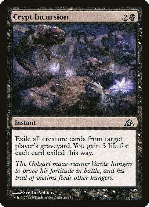 Crypt Incursion Dragon's Maze Magic: The Gathering card image
