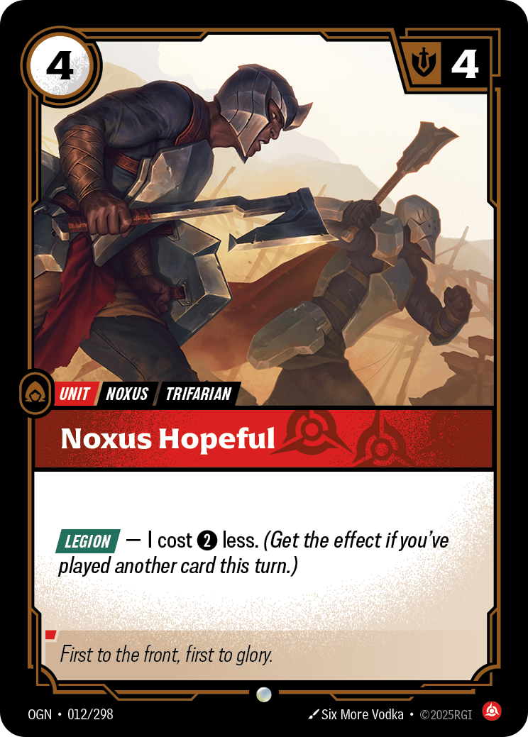 Noxus Hopeful Riftbound card image