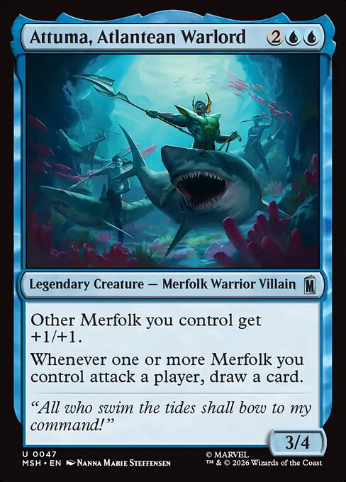 Attuma, Atlantean Warlord Marvel Super Heroes Magic: The Gathering card image
