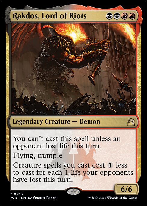 Rakdos, Lord of Riots - Ravnica Remastered #215