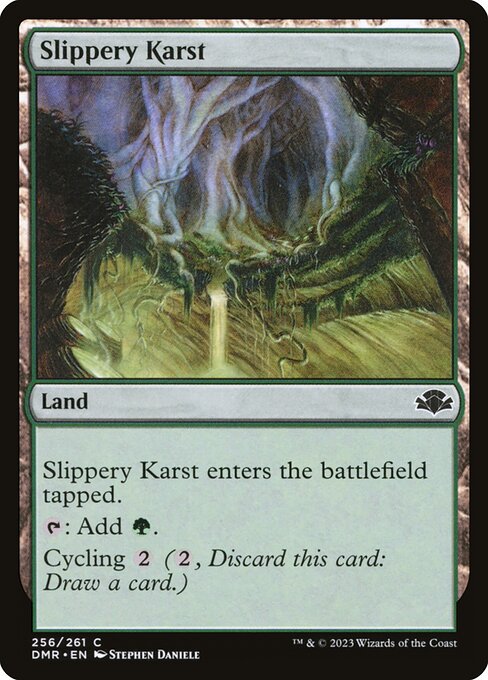 Slippery Karst - Dominaria Remastered #256