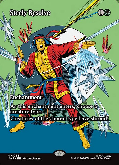 Steely Resolve Marvel Universe Magic: The Gathering card image
