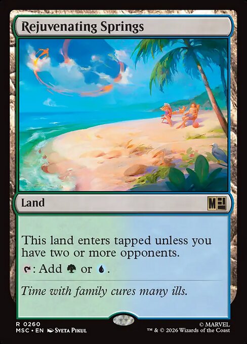 Rejuvenating Springs Marvel Super Heroes Commander Magic: The Gathering card image