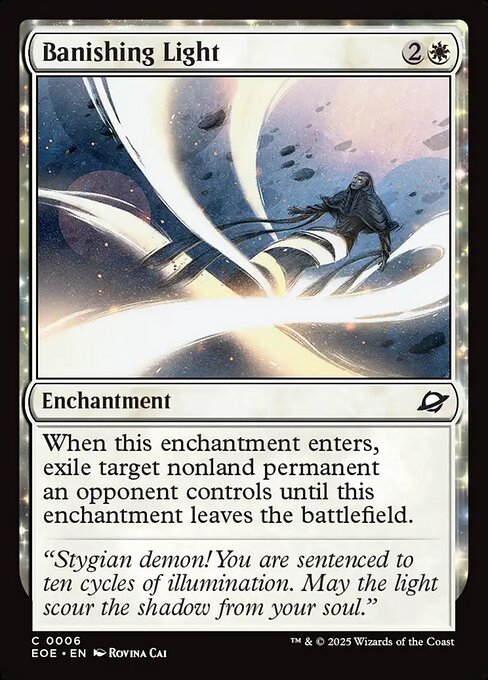 Banishing Light Edge of Eternities Magic: The Gathering card image