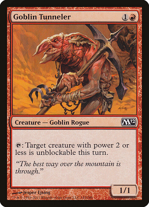 Goblin Tunneler Magic 2012 Magic: The Gathering card image
