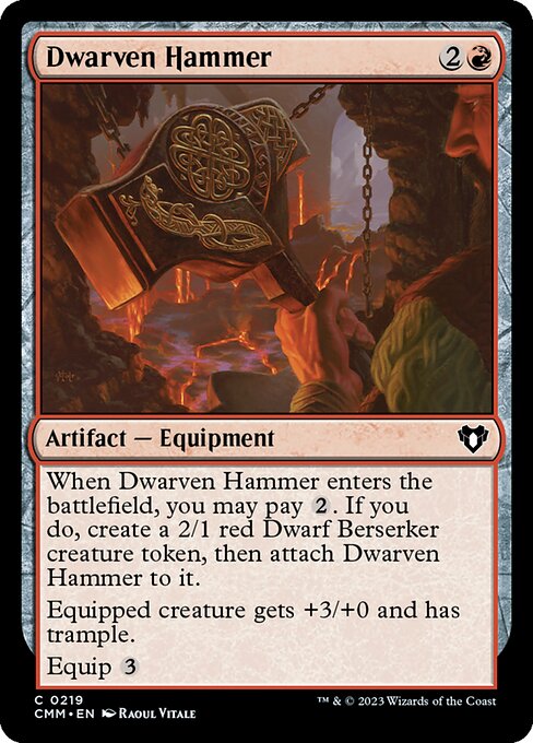 Dwarven Hammer - Commander Masters #219