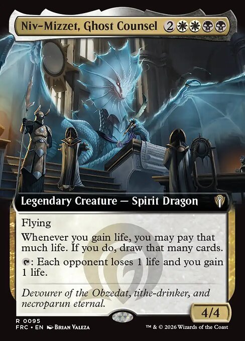 Niv-Mizzet, Ghost Counsel - Reality Fracture Commander - Non-Foil
