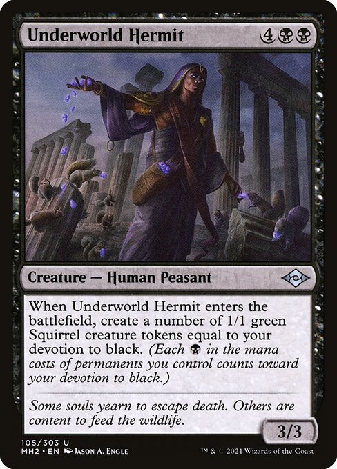 Underworld Hermit - Modern Horizons 2 #105 Magic: The Gathering card image