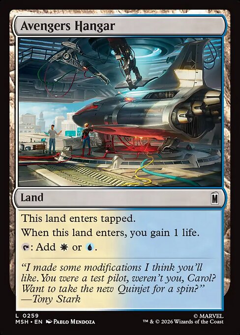 Avengers Hangar Marvel Super Heroes Magic: The Gathering card image