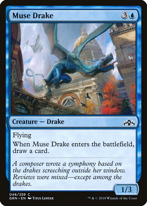 Muse Drake Guilds of Ravnica Magic: The Gathering card image