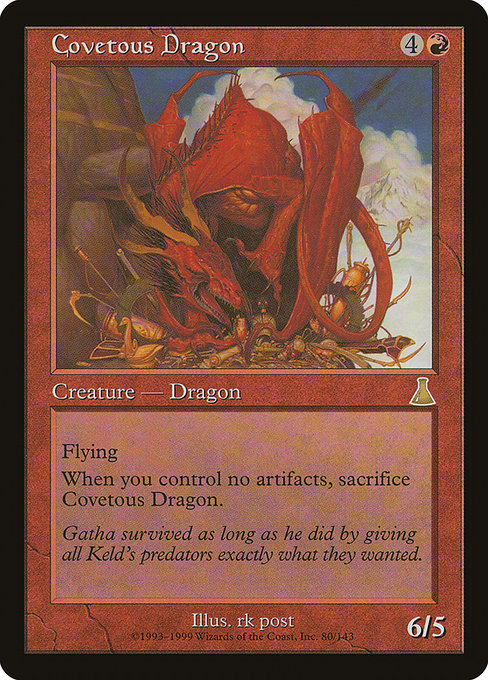 Covetous Dragon - Urza's Destiny #80