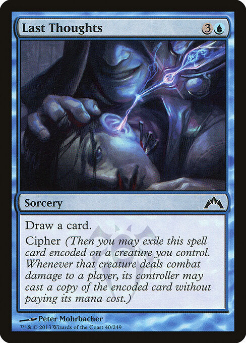 Last Thoughts Gatecrash Magic: The Gathering card image