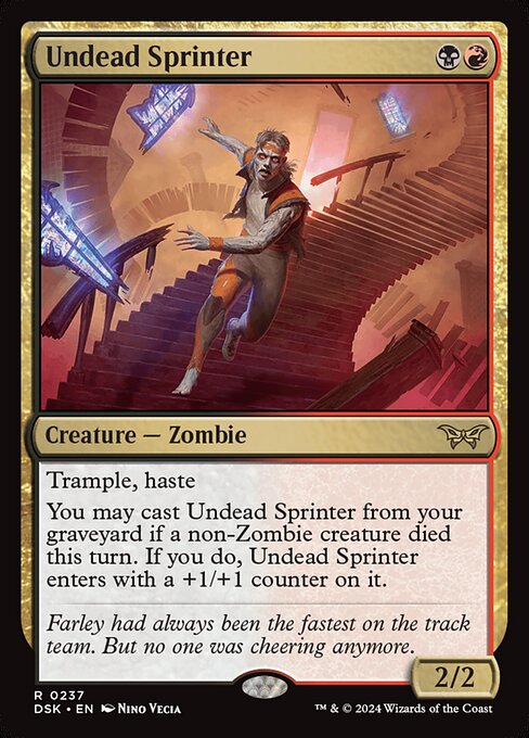 Undead Sprinter - Duskmourn: House of Horror #237
