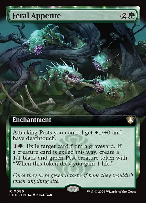 Feral Appetite - Secrets of Strixhaven Commander #86 Magic: The Gathering card image