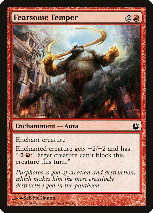 Fearsome Temper Born of the Gods Magic: The Gathering card image