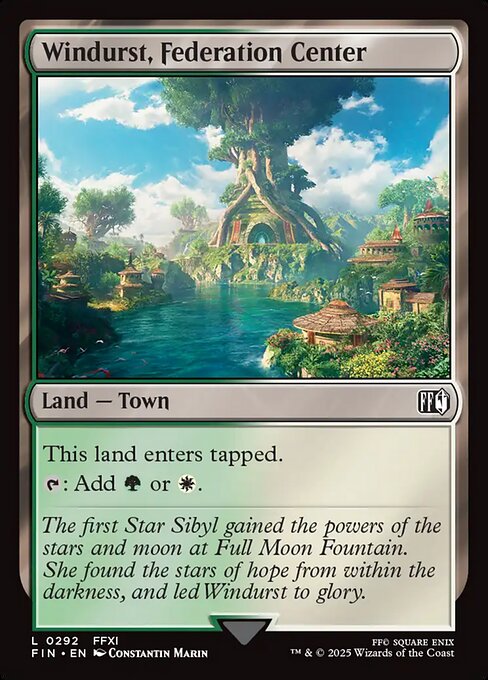 Windurst, Federation Center Final Fantasy Magic: The Gathering card image