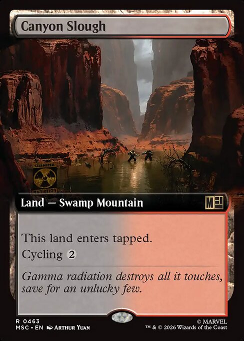 Canyon Slough Marvel Super Heroes Commander Magic: The Gathering card image