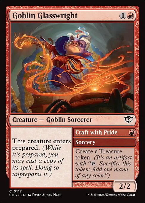 Goblin Glasswright // Craft with Pride Secrets of Strixhaven Magic: The Gathering card image