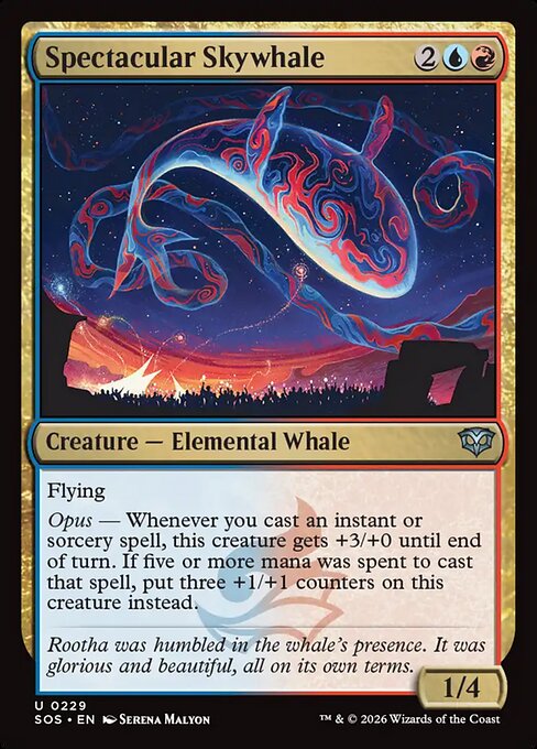 Spectacular Skywhale - Secrets of Strixhaven #229 Magic: The Gathering card image