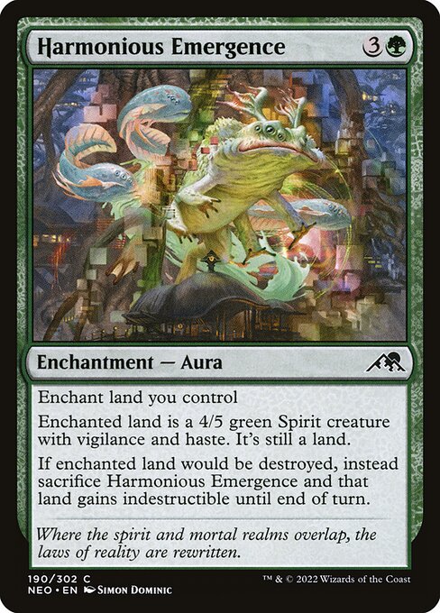 Harmonious Emergence - Kamigawa: Neon Dynasty #190 Magic: The Gathering card image
