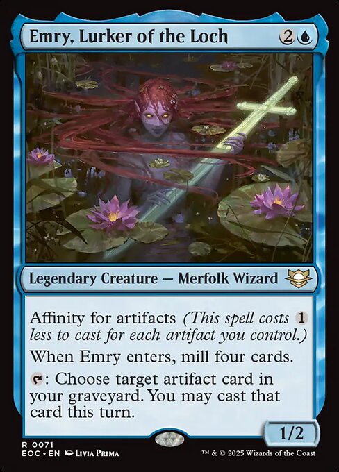 Emry, Lurker of the Loch Edge of Eternities Commander Magic: The Gathering card image